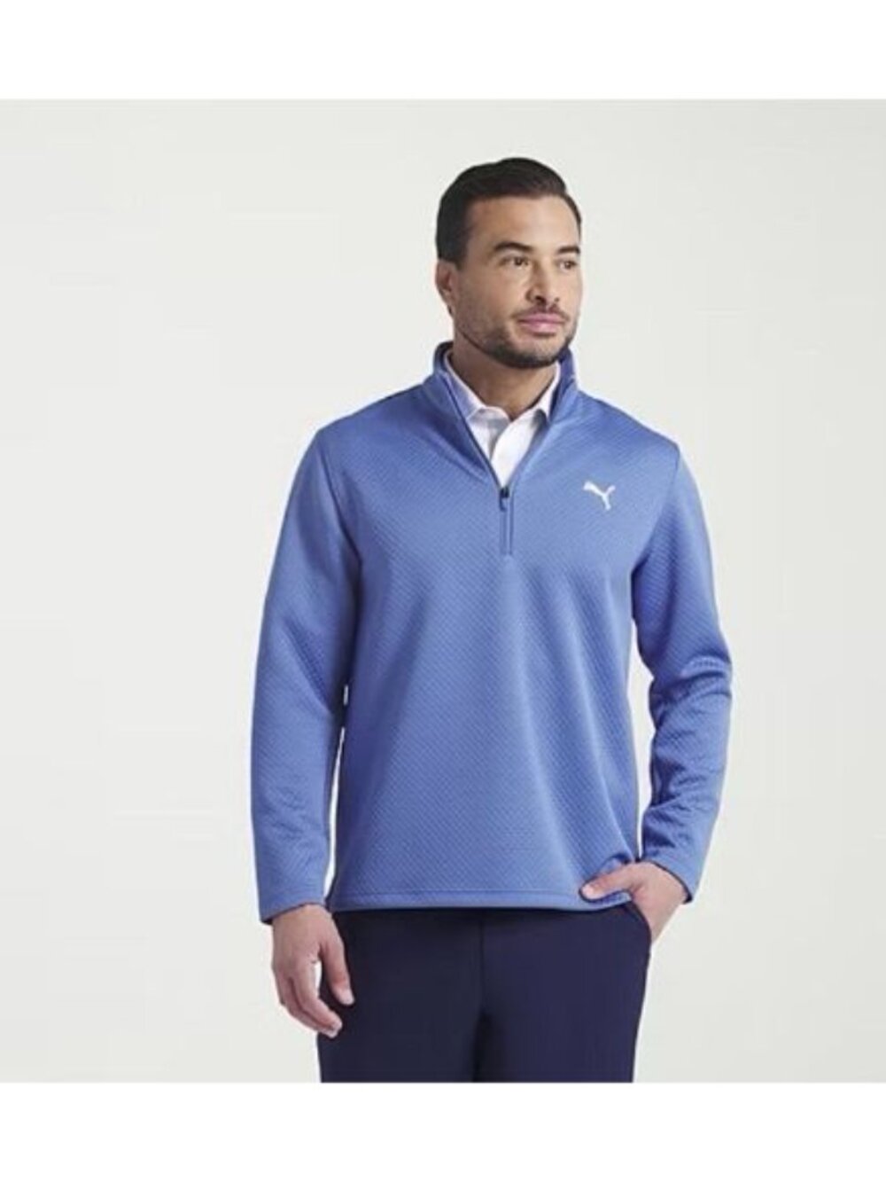 PUMA Size Small Men's Blue Horizon Pebble 1/4 Zip Style 631241, New With Tags